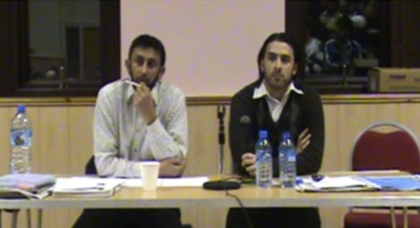 Majed and panelist Ali Khan